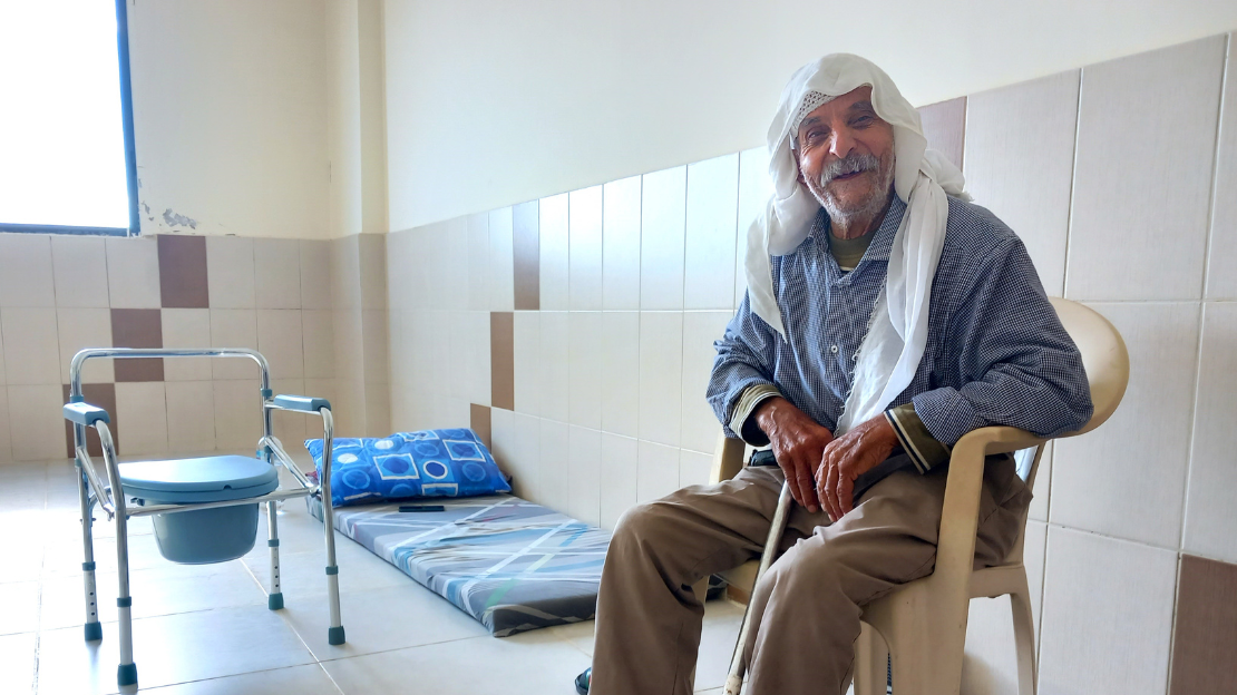 HI helps 87-year-old Moustafa displaced by violence